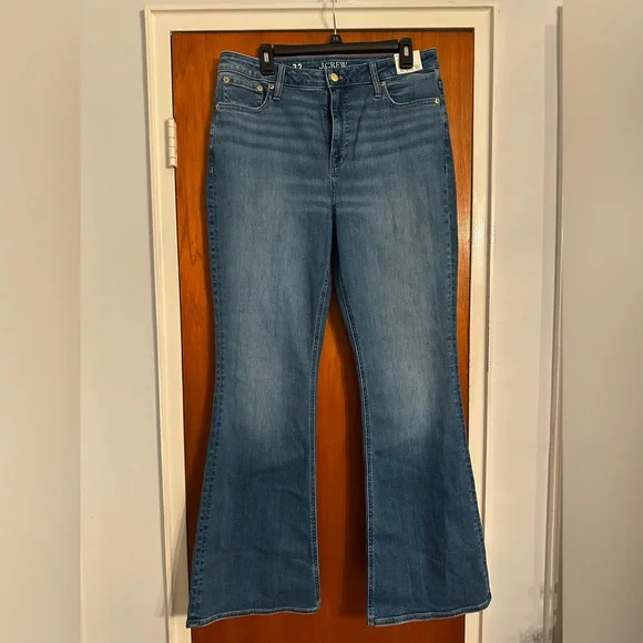 J. Crew Skinny Flare Jeans in Classic Blue - Picture 1 of 5